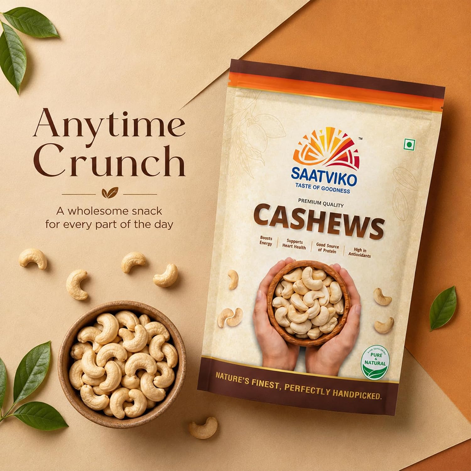 Premium Cashews | Fresh & Crunchy Kaju – Saatviko - Image 5
