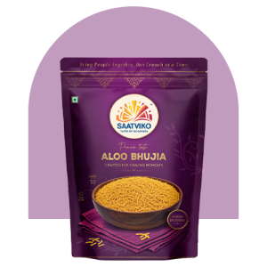 Saatviko Premium Aloo Bhujia | Crispy & Spicy Indian Namkeen