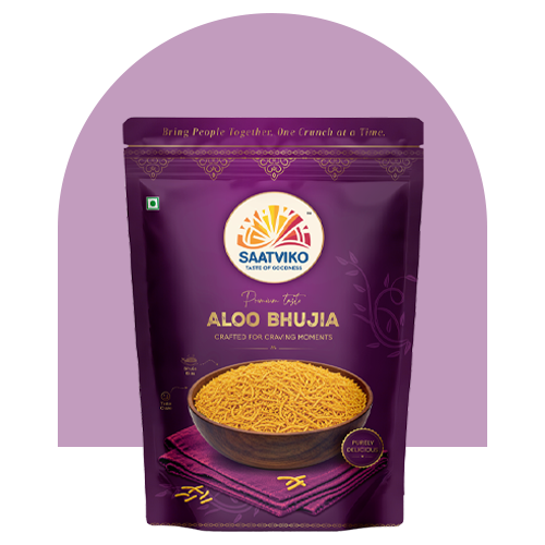 Saatviko Premium Aloo Bhujia | Crispy & Spicy Indian Namkeen