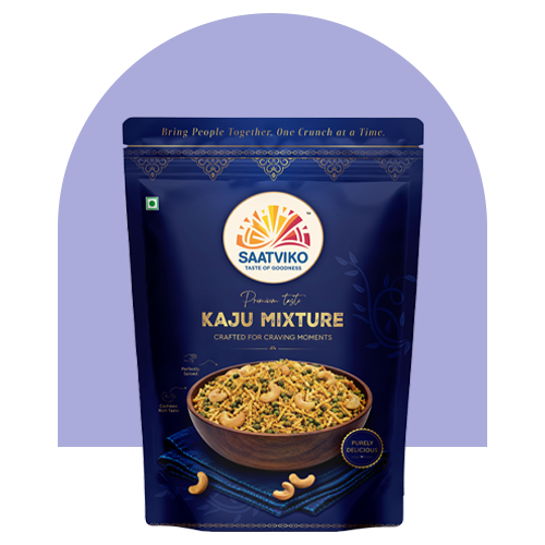 Saatviko Premium Kaju Mixture | Crunchy Cashew Namkeen Mix