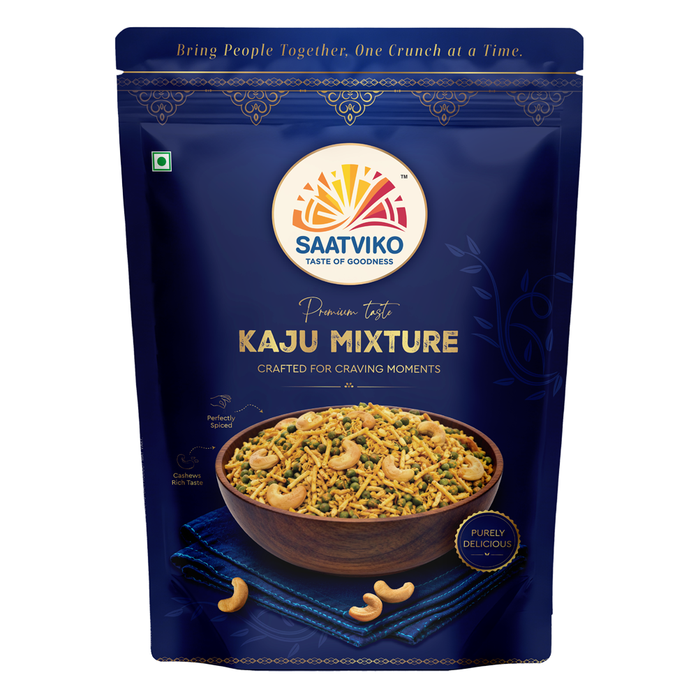 Saatviko Premium Kaju Mixture | Crunchy Cashew Namkeen Mix - Image 2